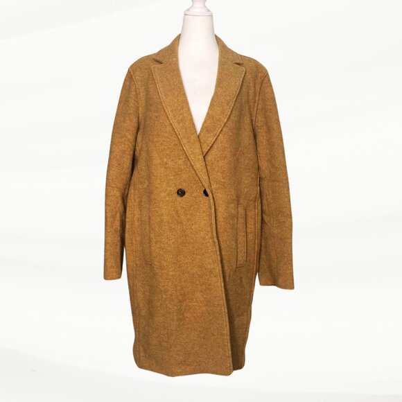 J Crew Italian Boiled Wool Toapcoat, Size 14 - Picture 2 of 13